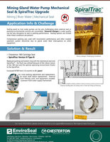 mining gland water pump mechanical seal & spiraltrac upgrade cover